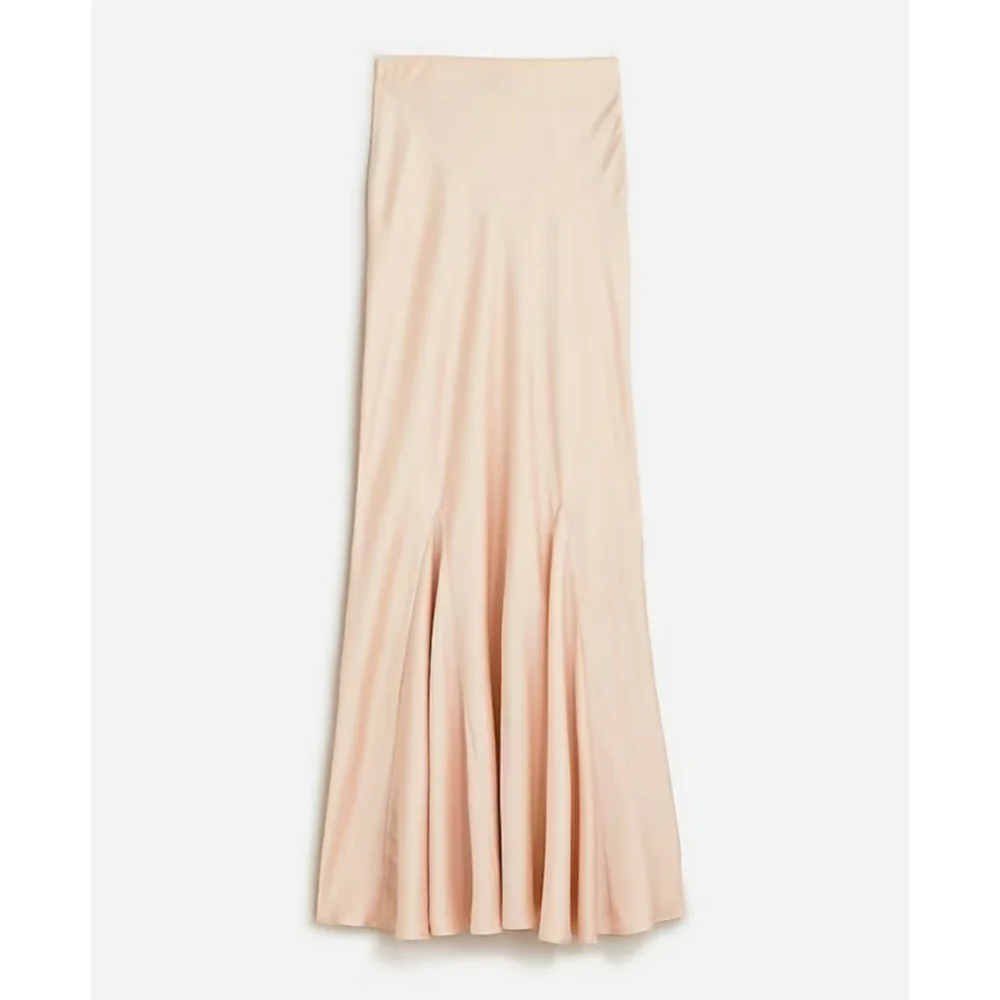 J.Crew Collection drapey slip skirt in featherweight satin - Picture 7 of 15